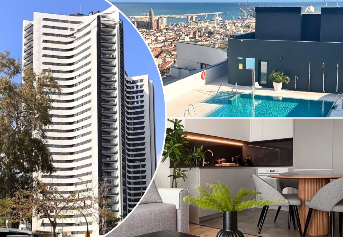 Apartamento en Málaga - Malaga Skyline 10 with Parking